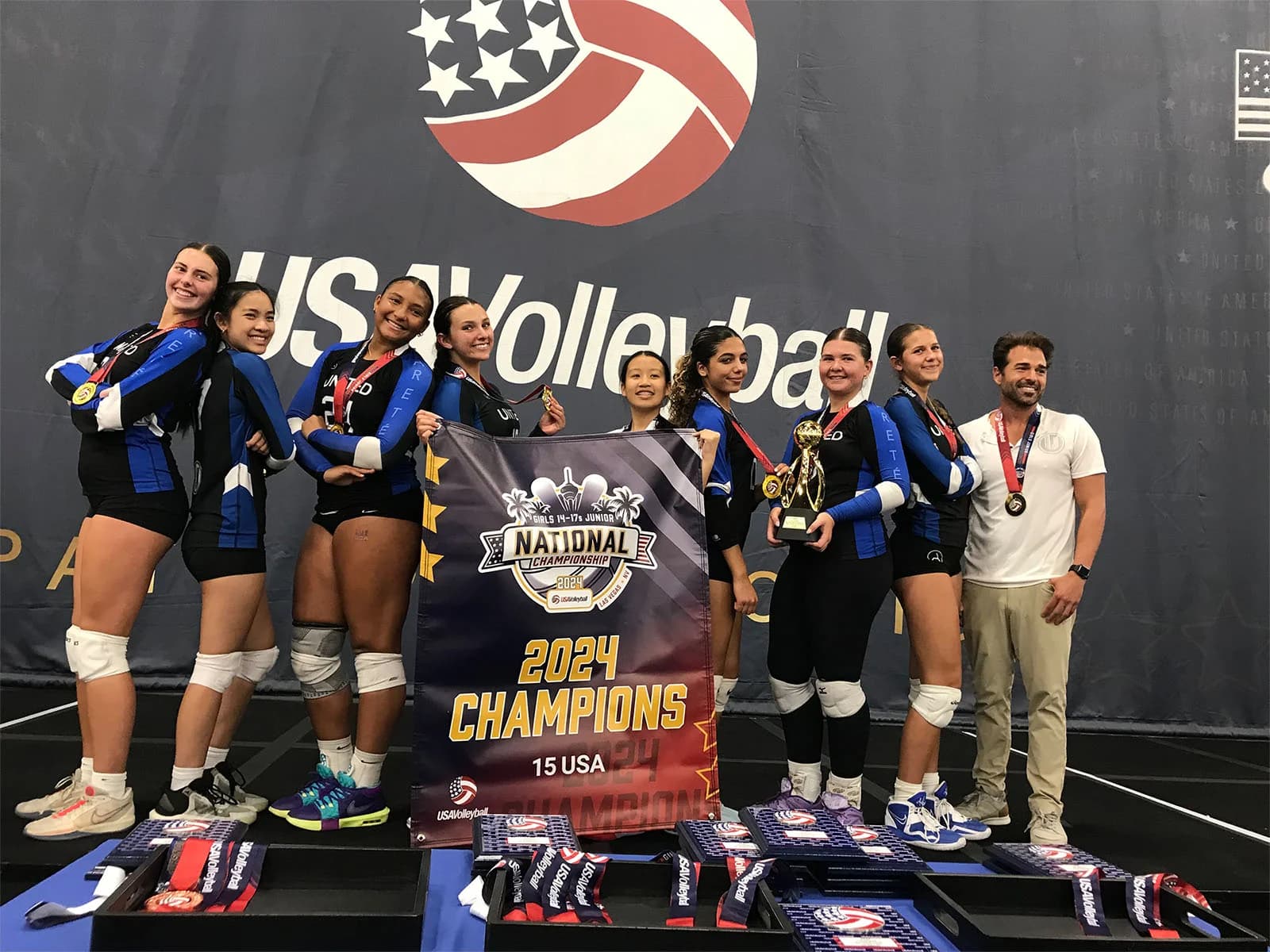 United Riverside team at USA Volleyball Nationals
