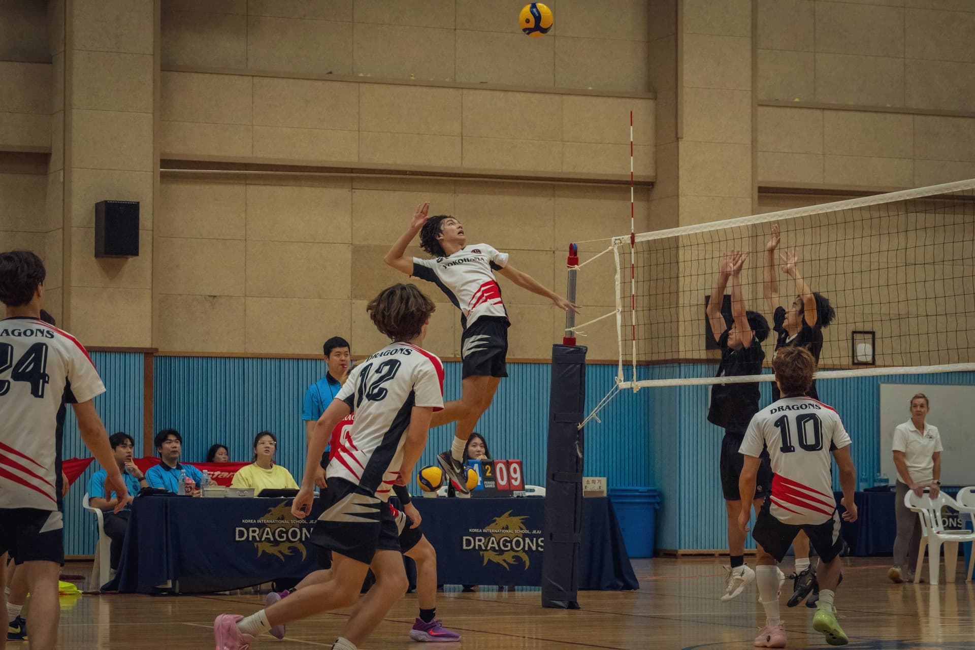 RVA athletes competing on the volleyball court